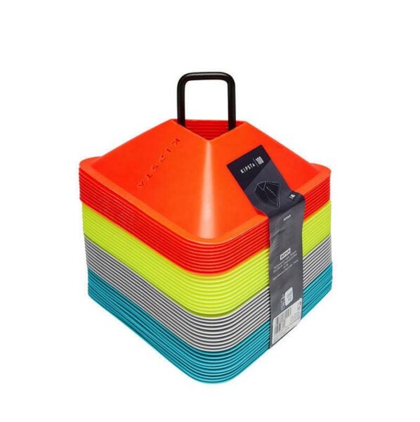 40pcs Agility Disc Cone Set Multi Sport Training Space Mark