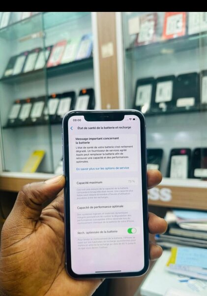 Smartphone iOS moderne