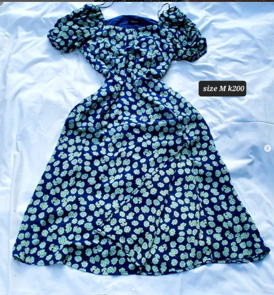 blue dress