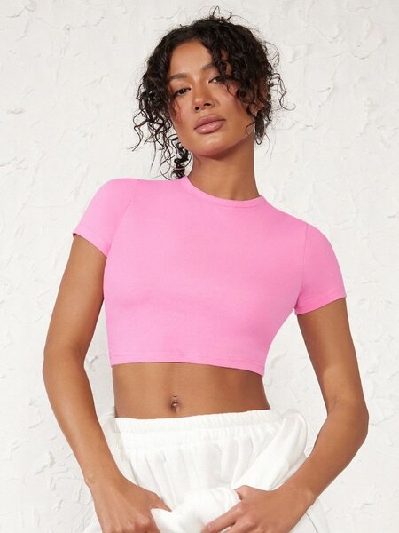 Top court rose femme