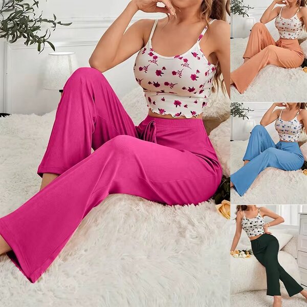 Pantalons évasés colorés pour femmes