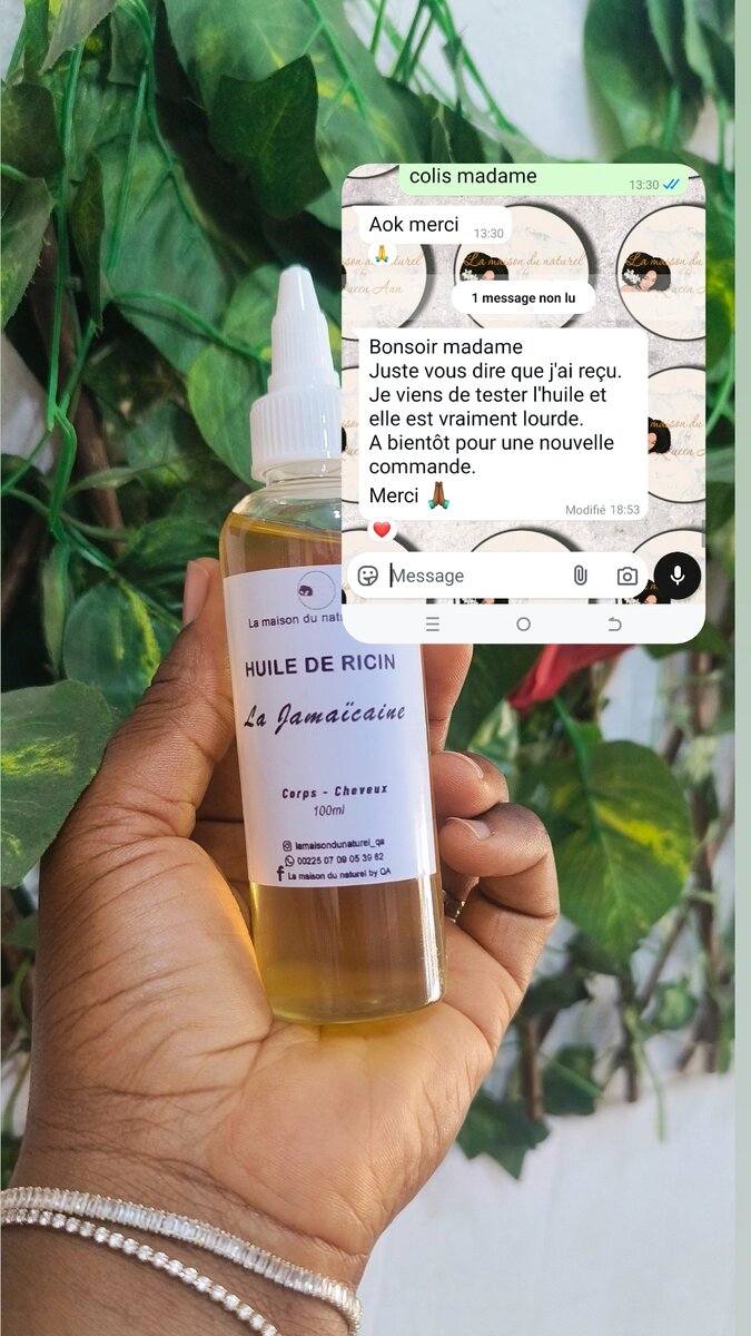 Huile de ricin bio