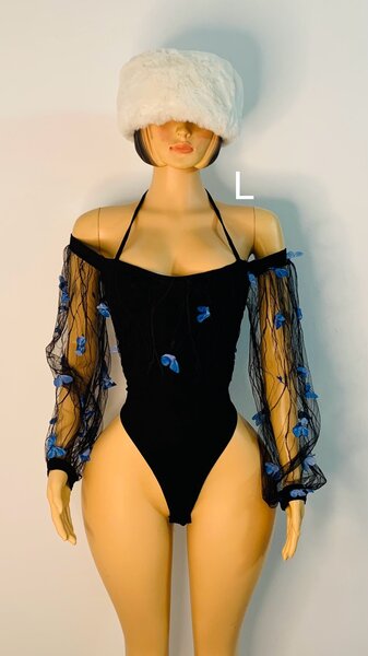 Body-Suit élégant manches L