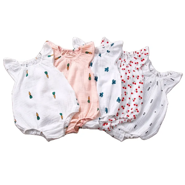 Barboteuse Bébé Été en Coton