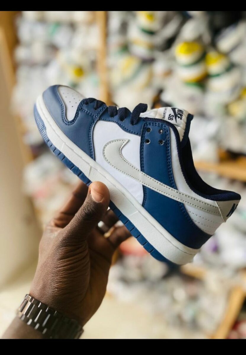 Baskets basses bleu-blanc