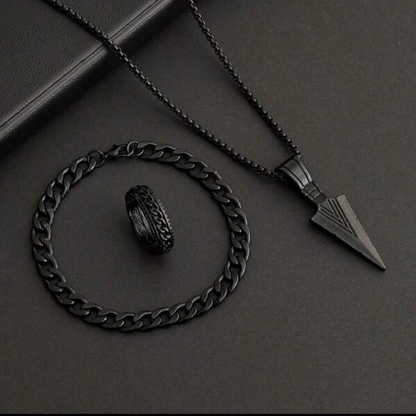 Ensemble de bijoux noir élégant