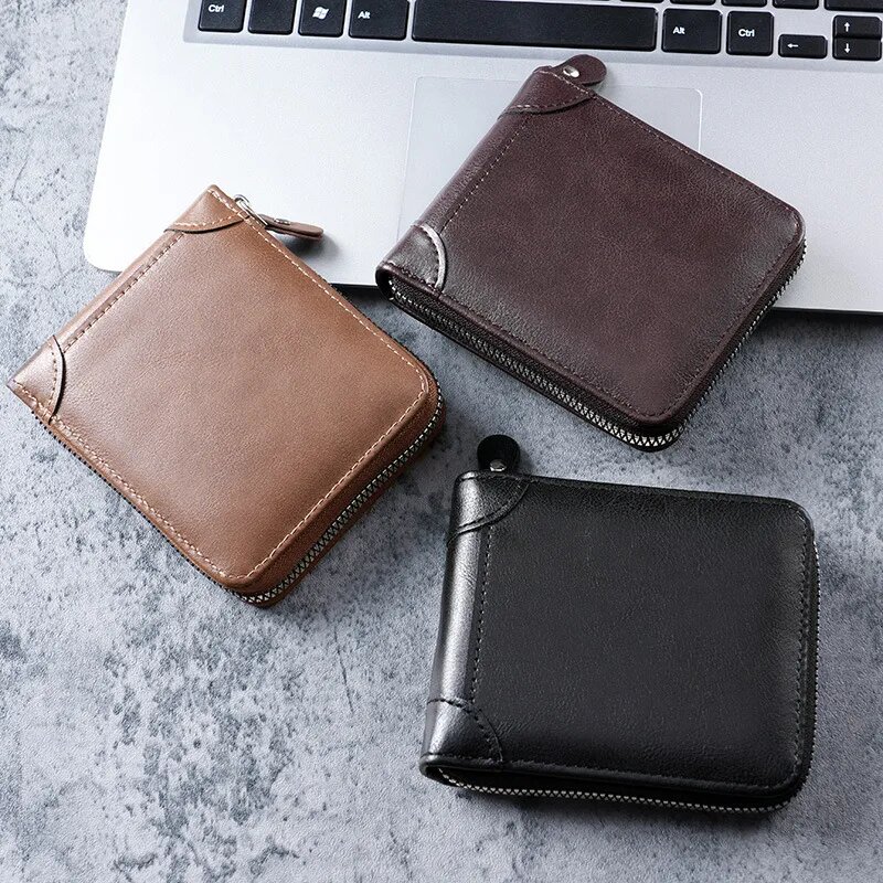 Men's Solid Color Pu Leather