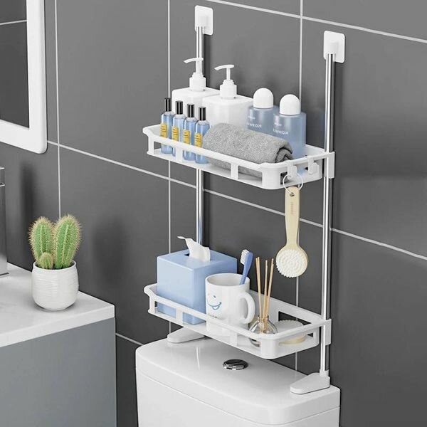 Étagère de rangement multifonctionnelle pour toilettes