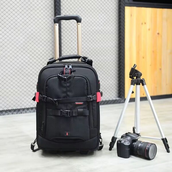 Sac à dos pour appareil photo avec roulettes