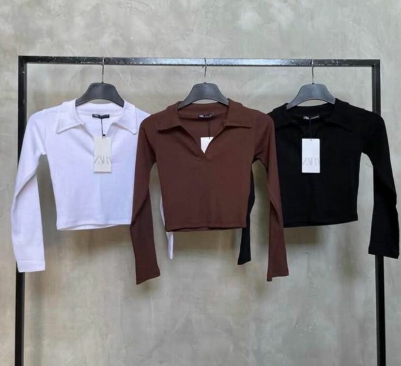 Crop tops à manches longues
