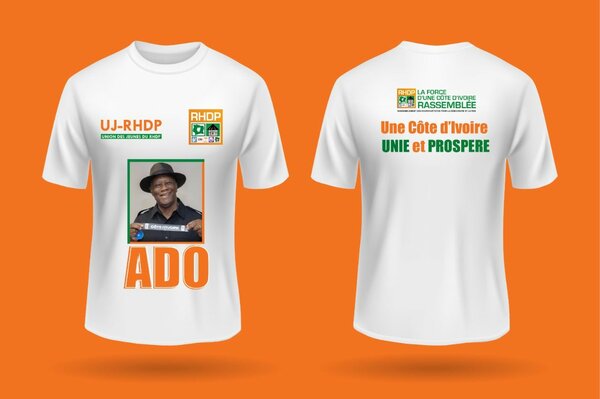 T-shirt promotionnel Côte d'Ivoire