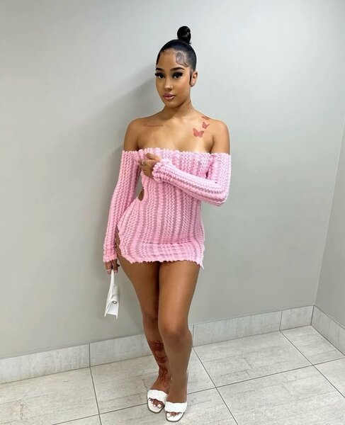 Robe moulante tricotée élégante