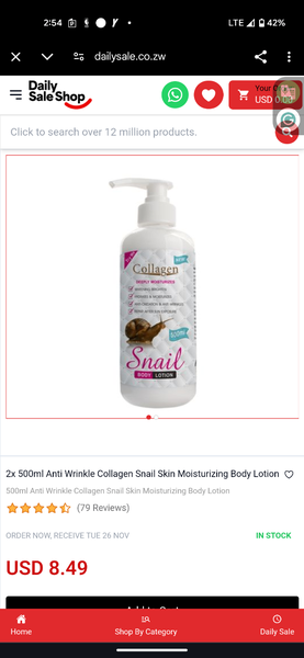 Collagen lotion