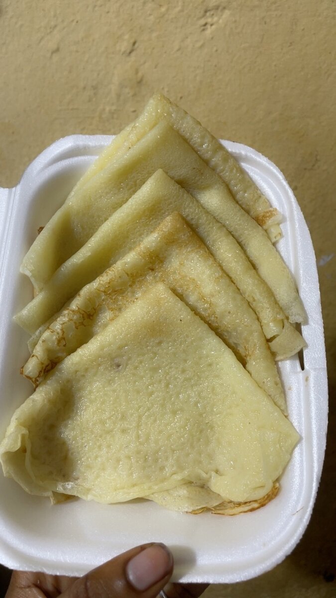 Crêpes fraîches et savoureuses
