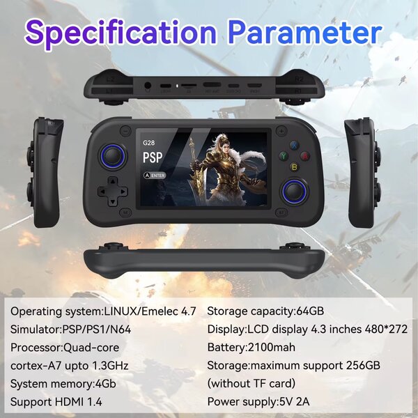 Console portable HD 4.3 pouces