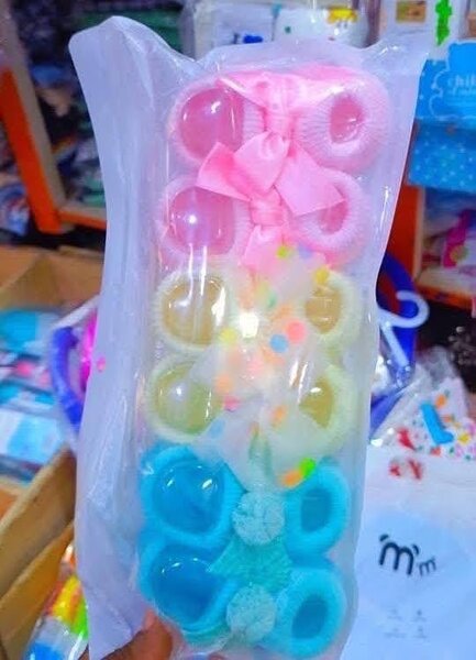 Lot de chaussettes bébé colorées