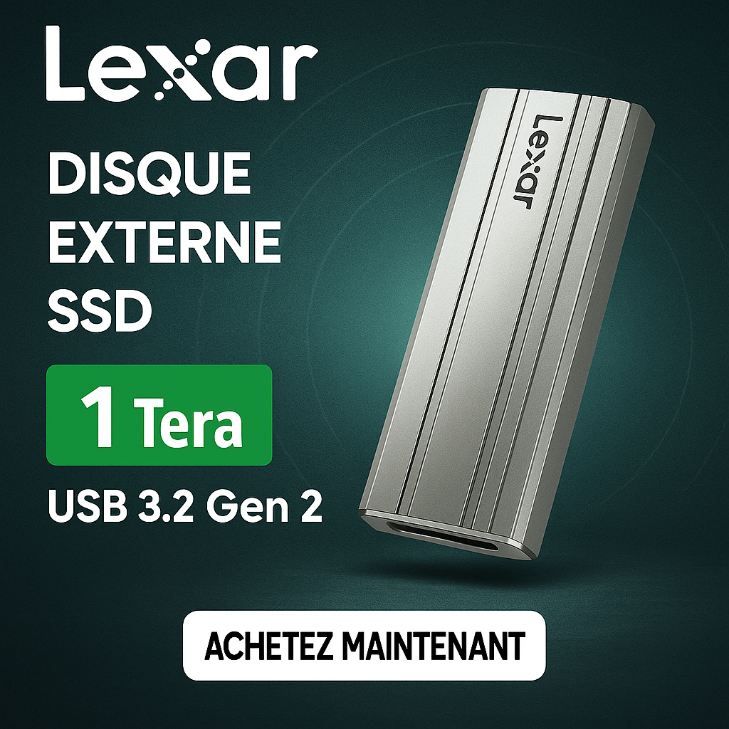 Disque SSD Lexar 1 To USB 3.2