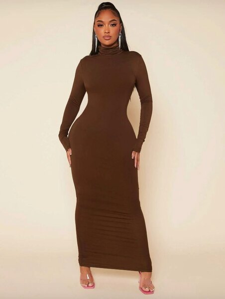 Turtleneck Bodysuit Dress