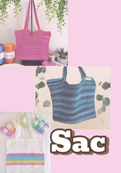 Sac cabas en crochet