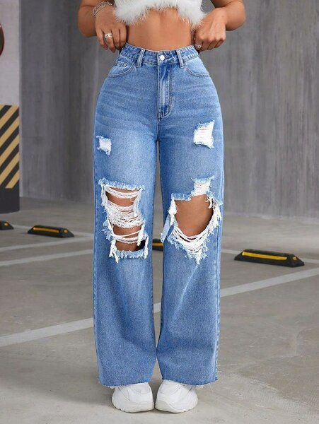 Thrifted boyfriend jeans