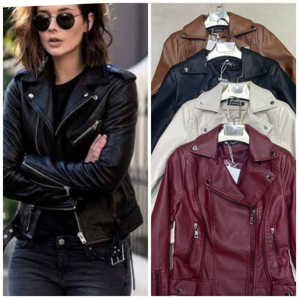 Leather  coat