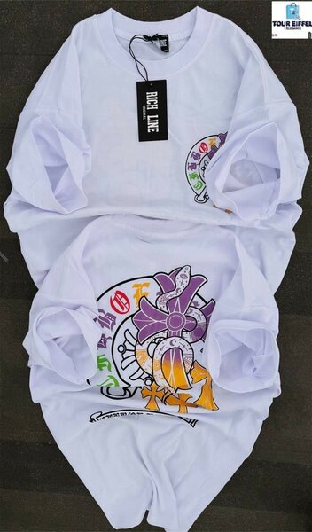 T-shirt blanc design coloré