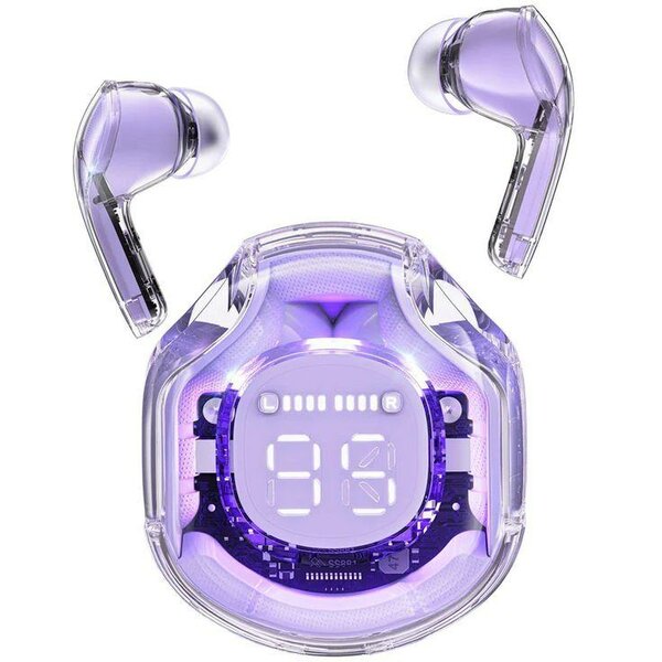 Écouteurs Bluetooth LED Transparente