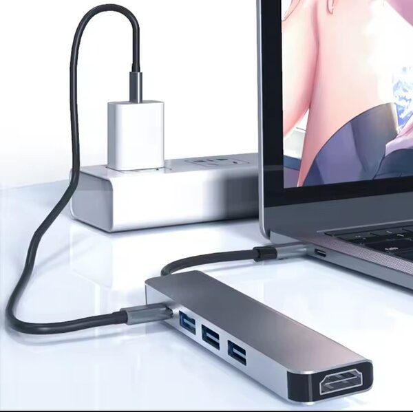 5 ports en 1 type C