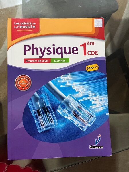 Livre Physique 1ère CDE