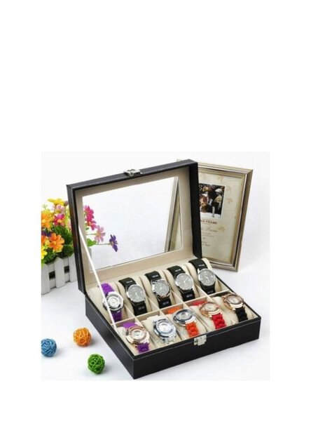 Boîte à montres en cuir luxe