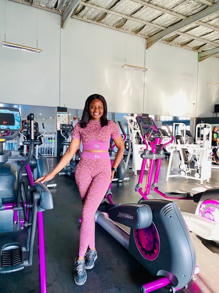 Two Piece Set Leopard Print Sport Gym Sets
