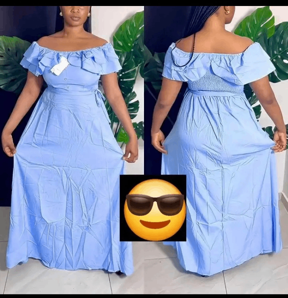 Robe Maxi Épaules Dénudées
