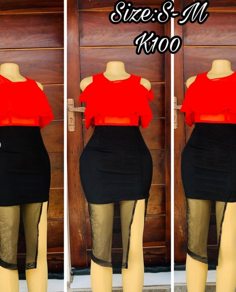 Robe rouge noir 