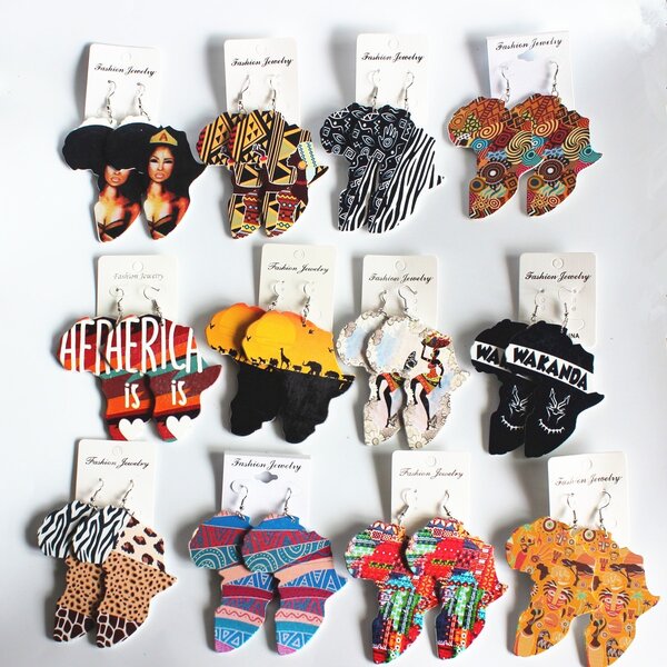 Boucle Africaine avec des jolies motifs pagne
