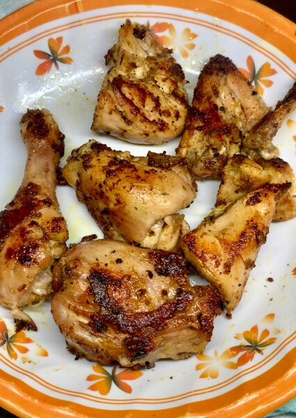 Poulet Braisé + Attiéké