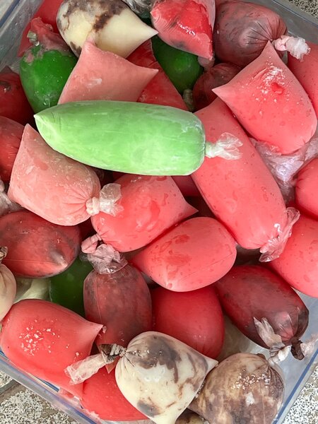 Menthe et fraise au lait