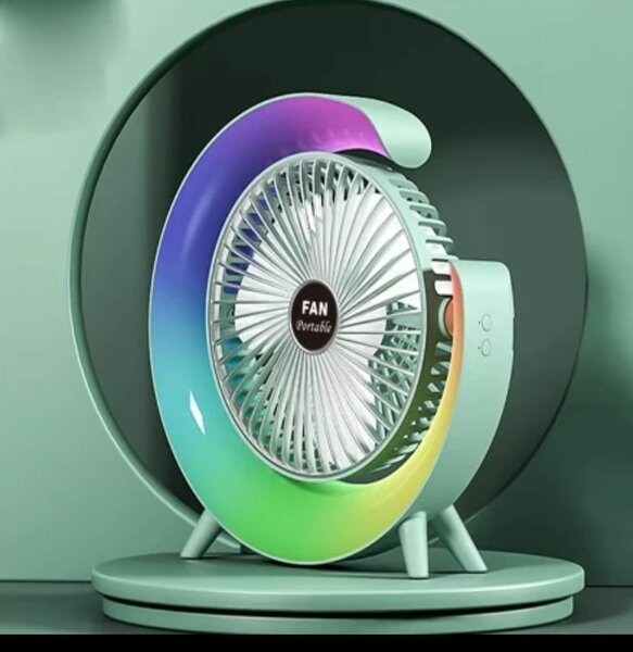 Ventilateur portable LED coloré