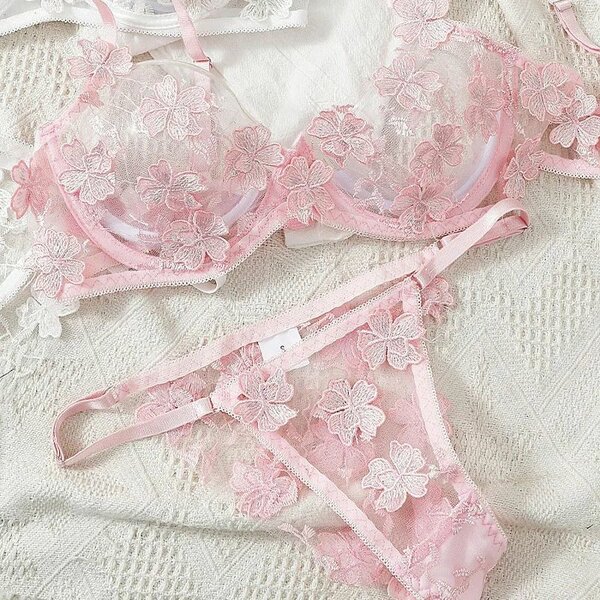 Ensemble Lingerie Dentelle Florale
