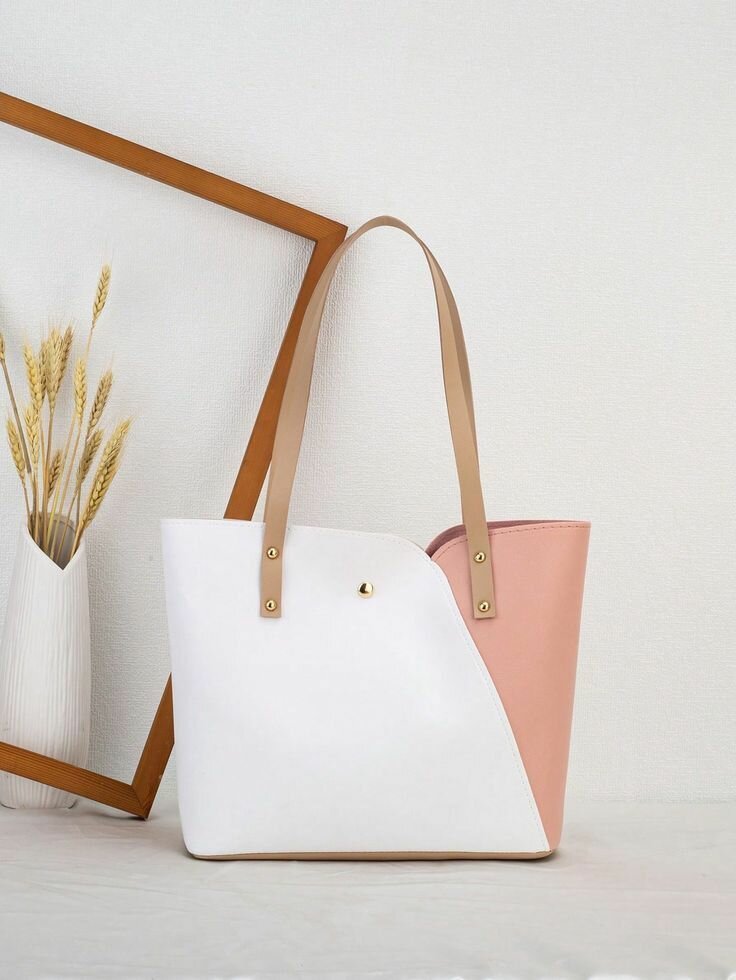 Sac cabas chic bicolore