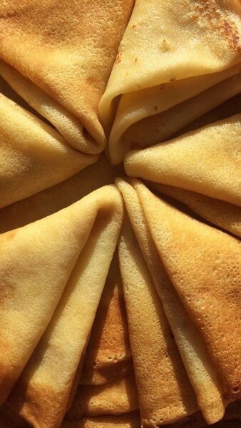 Crêpes à la vanille (8 pièces)