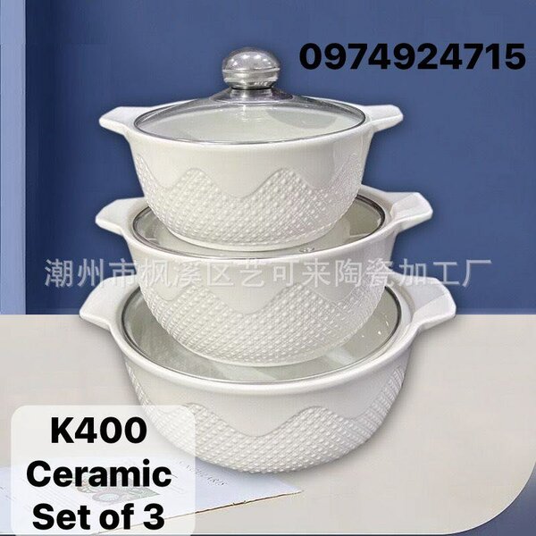 Ceramic soup bowls