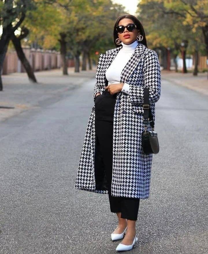 Checked Coat