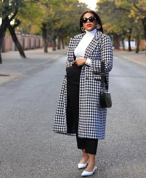 Checked Coat