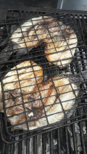 Roasted fish