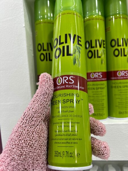 ORS Olive Oil Nourishing Sheen Spray.