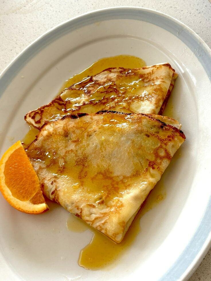 Crêpes suzettes et chocolat