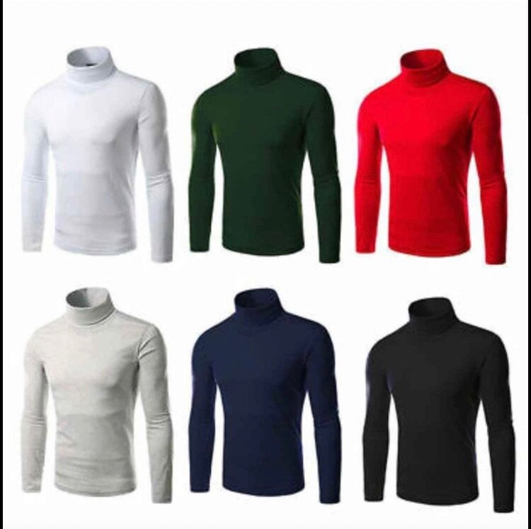Pull col roulé