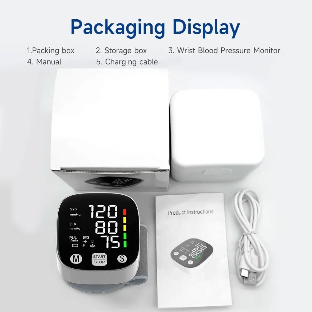Rechargeable Wrist BP monitor