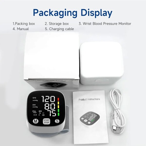 Rechargeable Wrist BP monitor