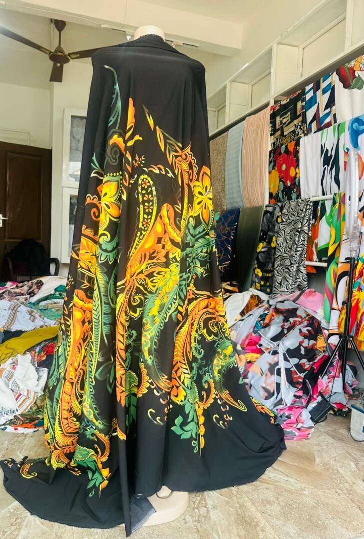 Rayon silk fabric